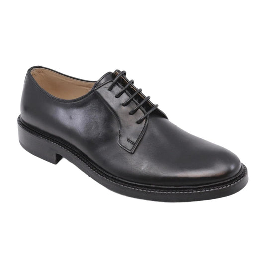 Scarpa Derby da uomo di Seboy's 3810 in pelle nera