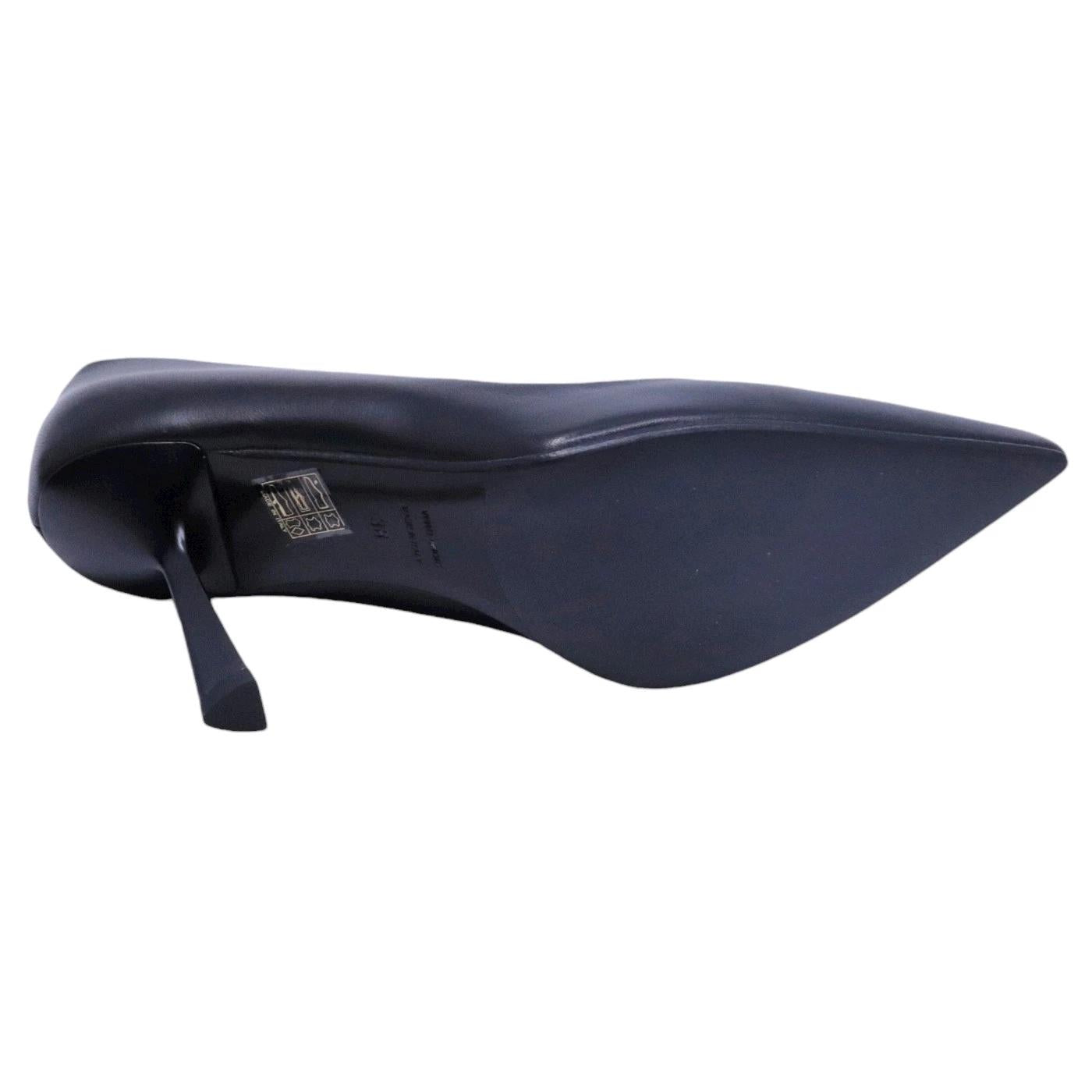 Décolleté donna Chantal 1962 2470 in pelle nera