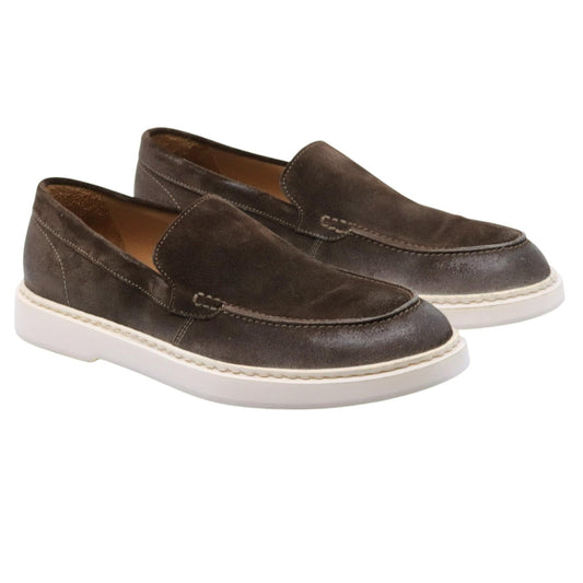 Mocassino uomo Moma 13501E in camoscio marrone