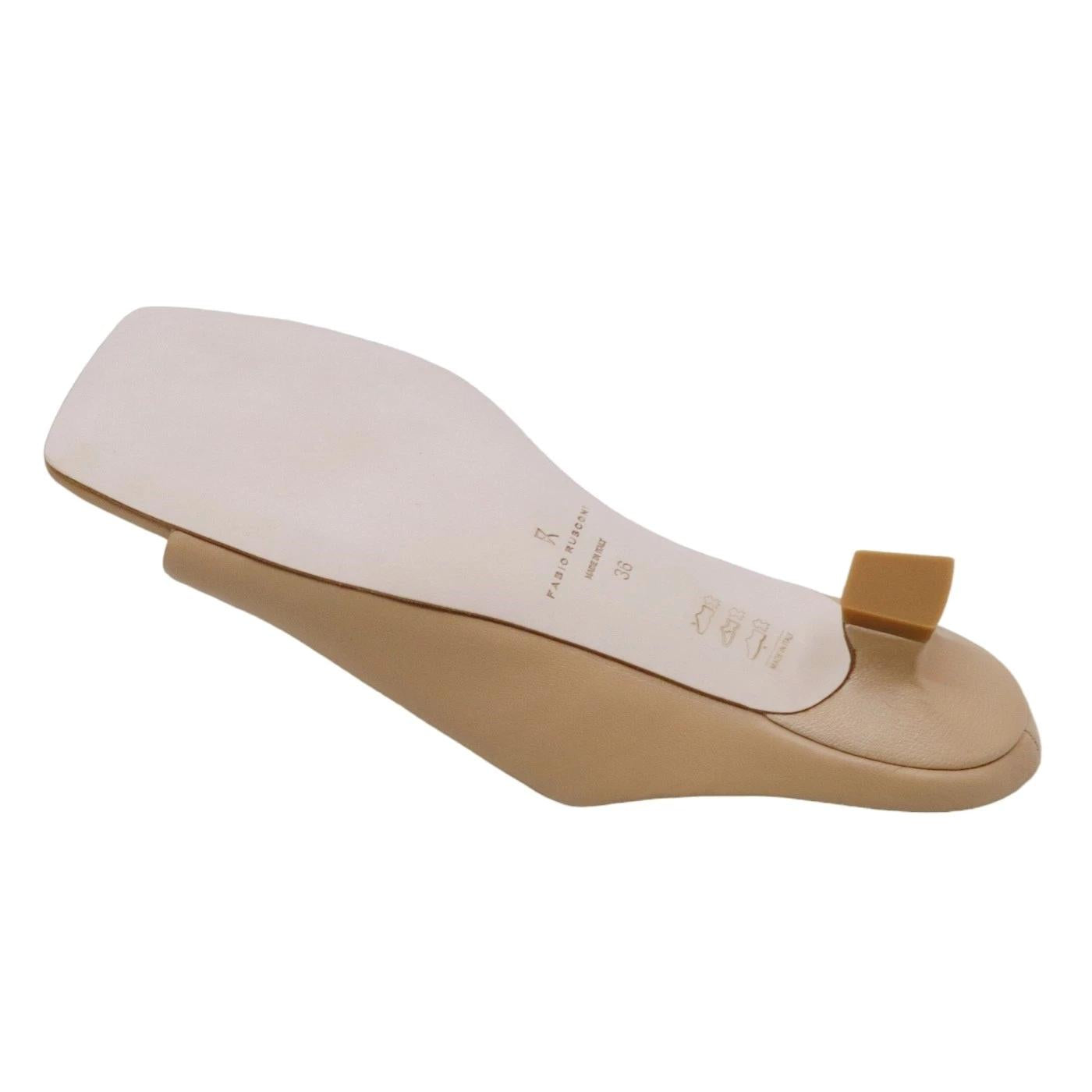 Sandalo basso Fabio Rusconi Torino 1621 in pelle beige