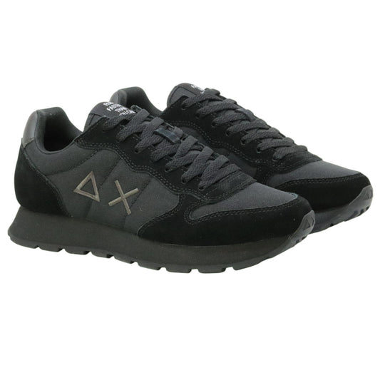 SUN68 Tom Solid Z45101 sneaker uomo in nylon e suede nero