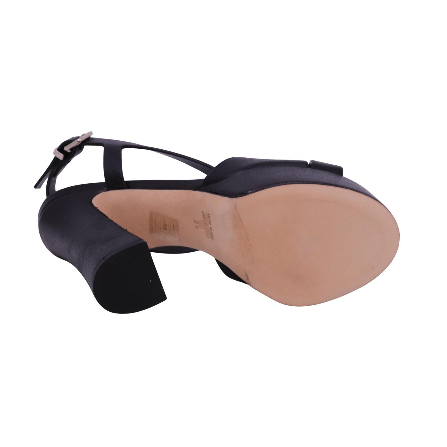 Chantal 3101 Nappa Nero sandalo donna con plateau in pelle nera