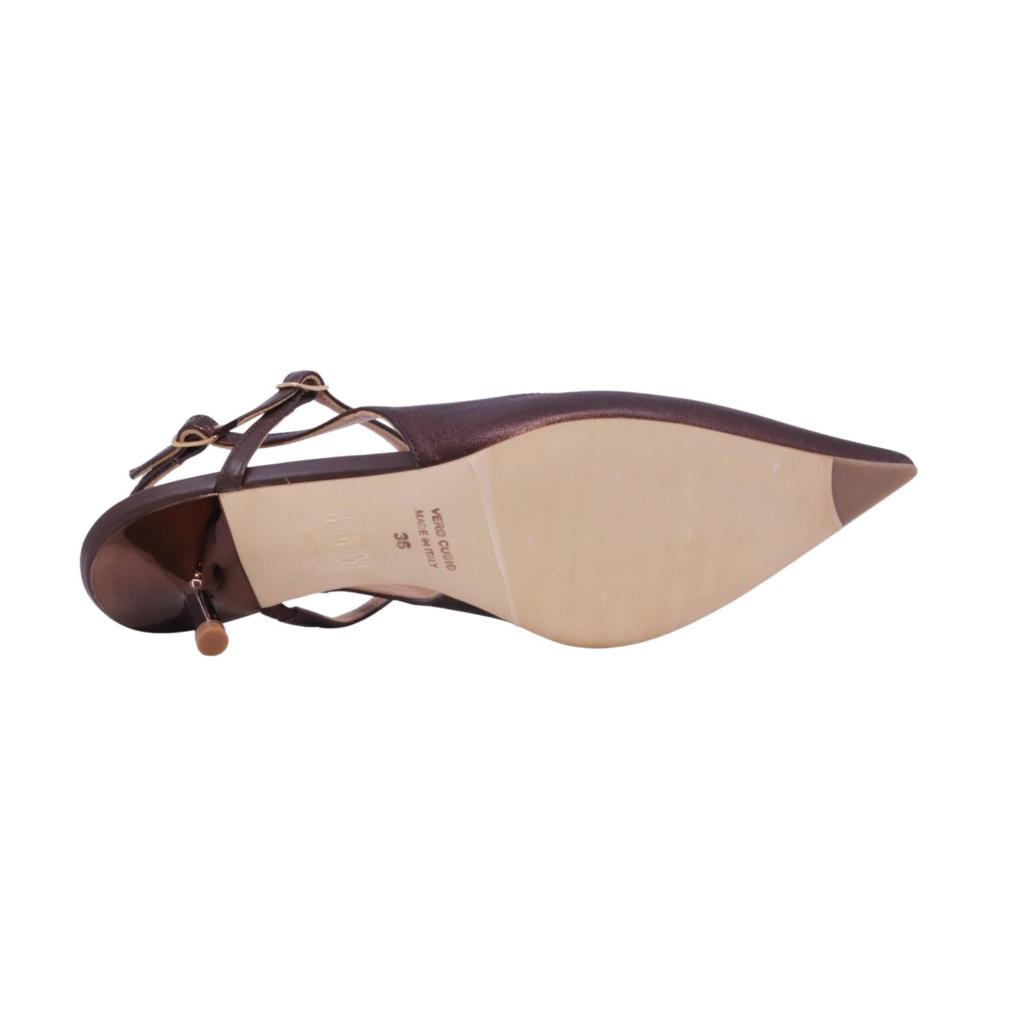 The Seller SE3006 slingback donna in pelle berg wash moro