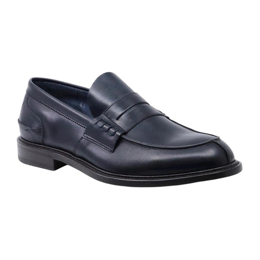 Mocassino Douglas 784 da uomo in comoda pelle di colore blu
