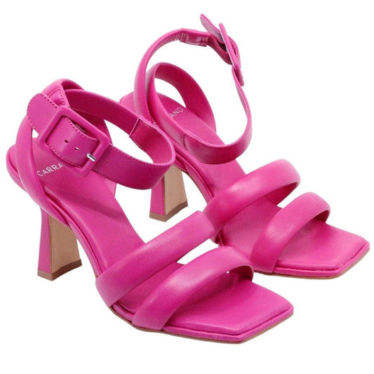 Sandalo donna Carrano 513002 in pelle di colore fuxia