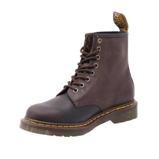 Dr. Martens 1460 Crazy Horse anfibio unisex pelle marrone effetto used 1460-GAUCHO-DKBROWNDARK BROWN DR MARTENS