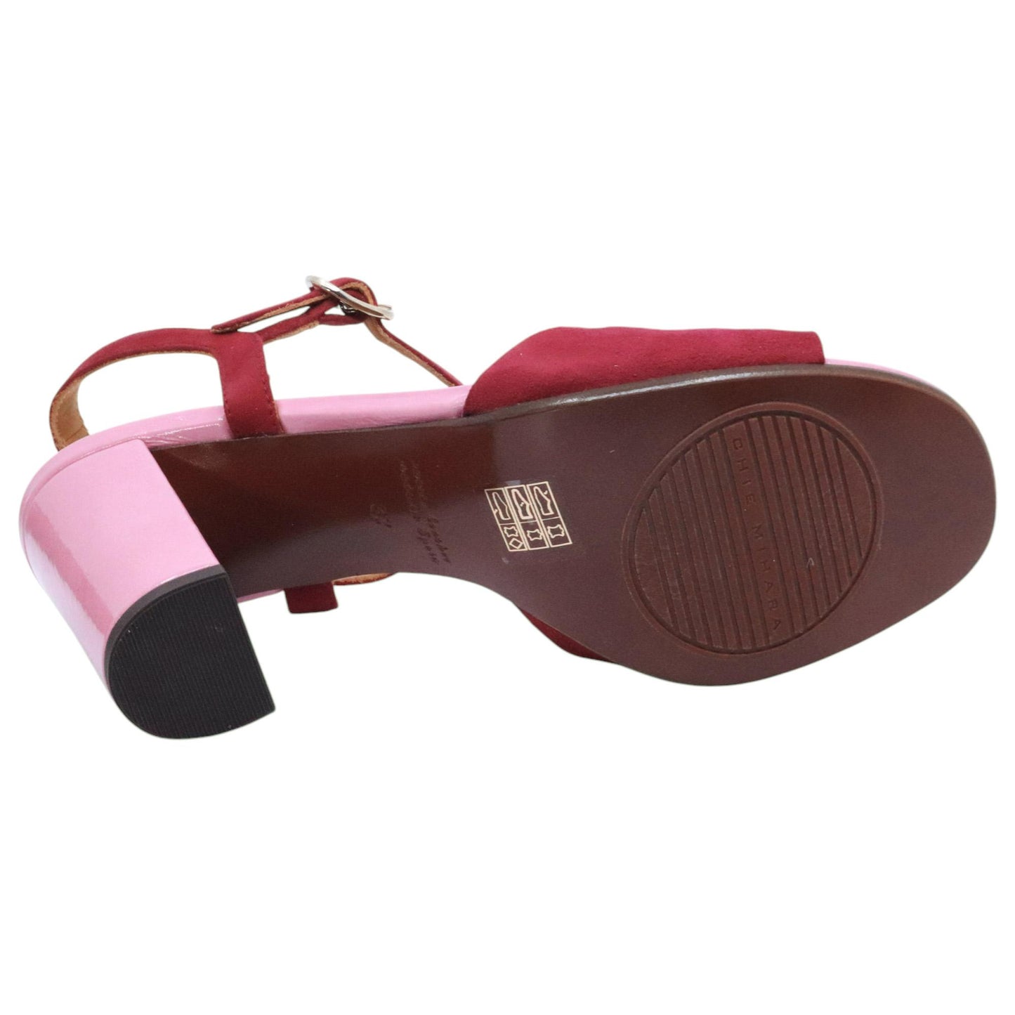Chie Mihara Belala sandalo donna in camoscio ciliegia