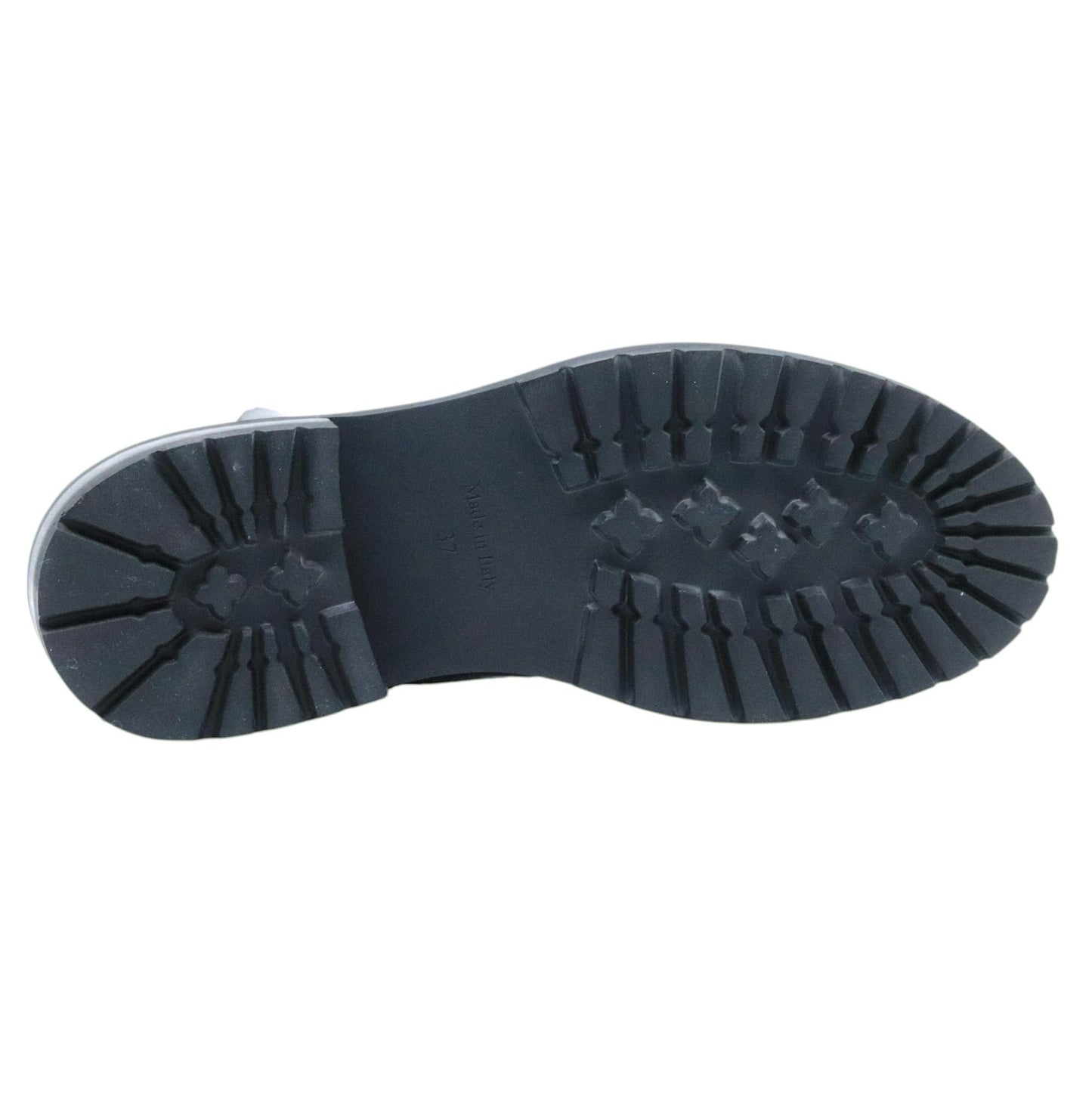 Via Roma 15 3422 stivaletto donna in pelle nera con V oro laterale