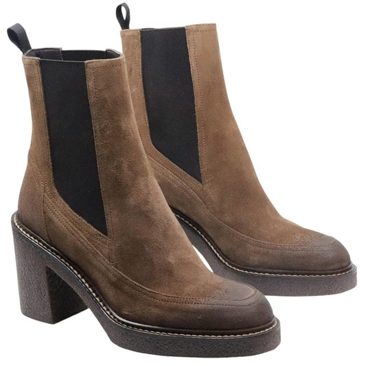 Chelsea donna con tacco Triver Flight 527 28 in camoscio farro