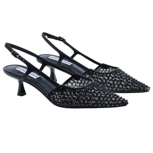 Steve Madden Legaci MR slingback donna in mesh nero