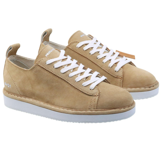 Sneaker donna Panchic P01 in camoscio champagne