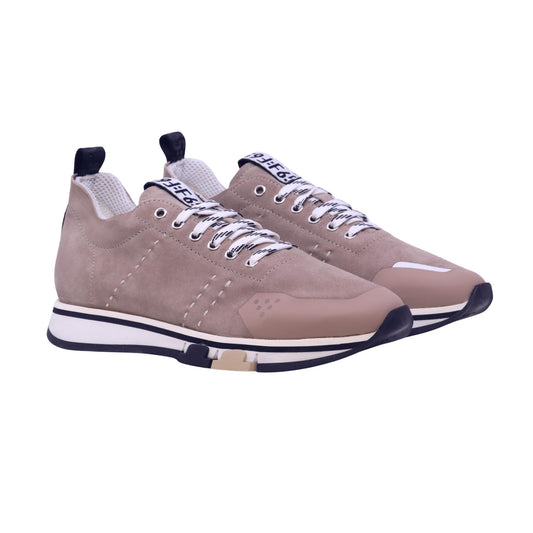 F65 Fabi FU1436X Taupe Cachem Adobe Rose sneaker uomo in camoscio
