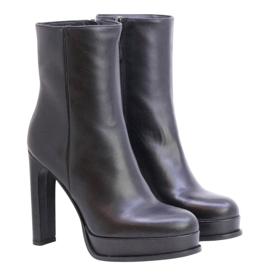 Chantal 1962 2816 tronchetto donna in pelle nera