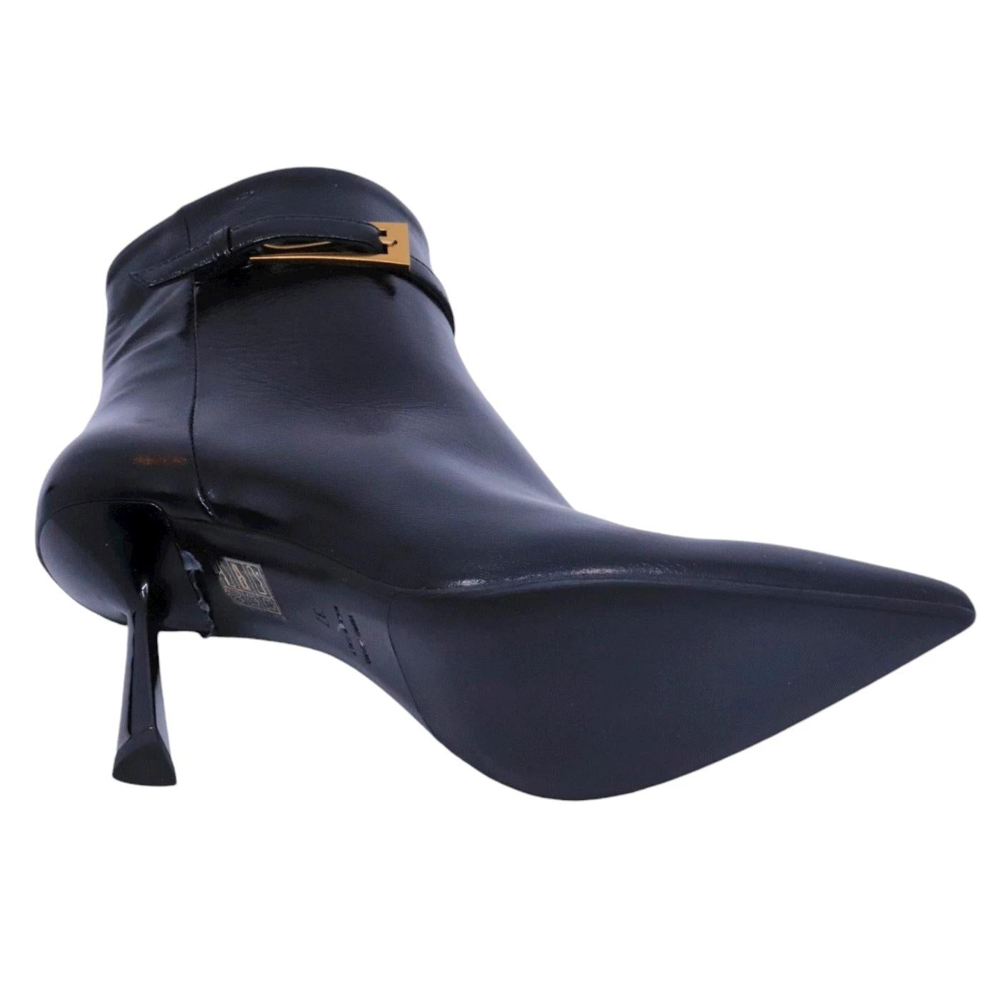 Stivaletto donna Chantal 1962 2364 in pelle verlux nera