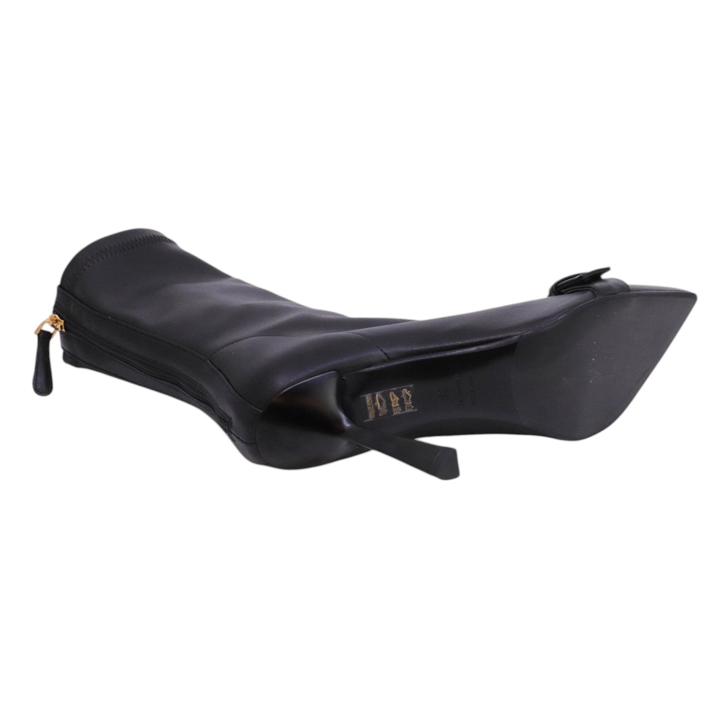 Chantal 1962 2714 tronchetto donna in pelle nera