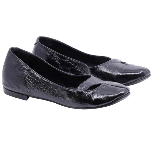 Ballerina donna Kudetà 414500 in pelle nera in vernice