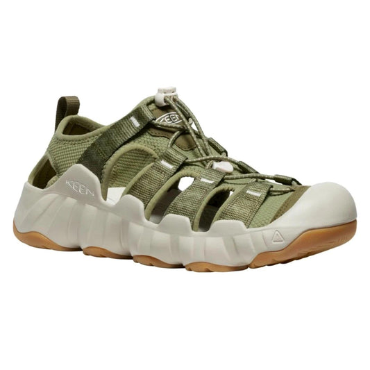 Sandalo uomo Keen Hyperport H2 1028654 con elastico verde oliva