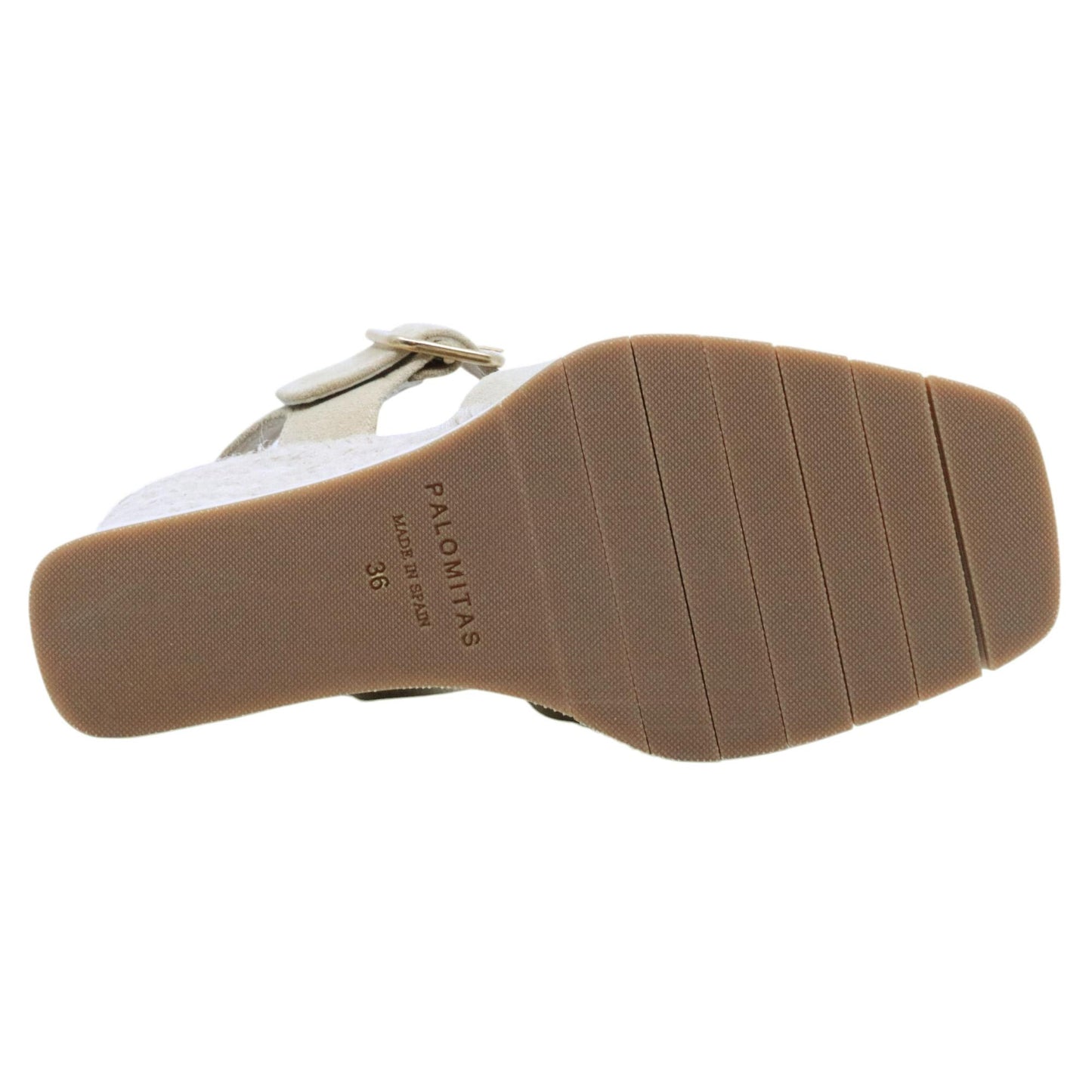 Sandalo zeppa Palomitas Laurel 27 4001 in camoscio sabbia