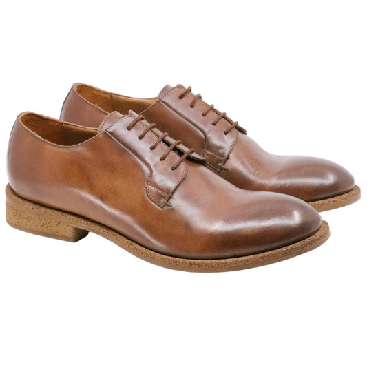 Scarpa Derby uomo Crispiniano 490 in pelle cuoio