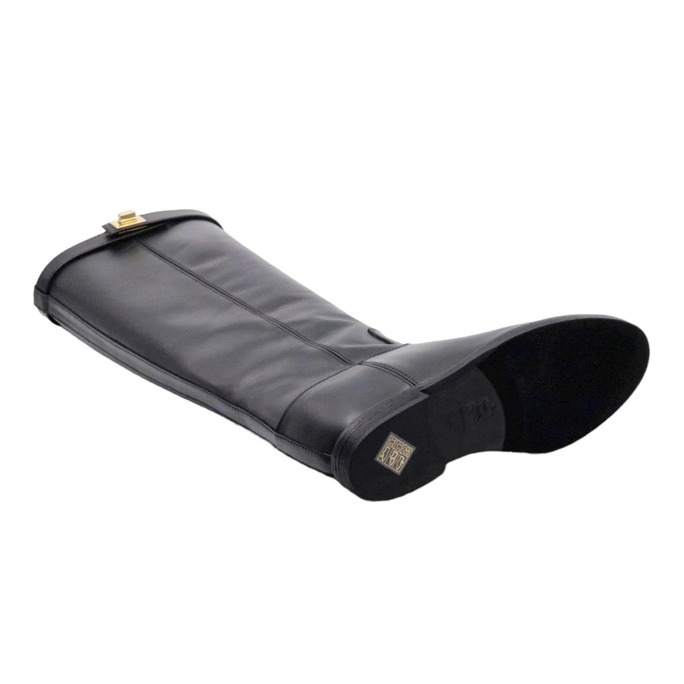 Via Roma 15 3807 Santa Monica stivale donna in pelle nera