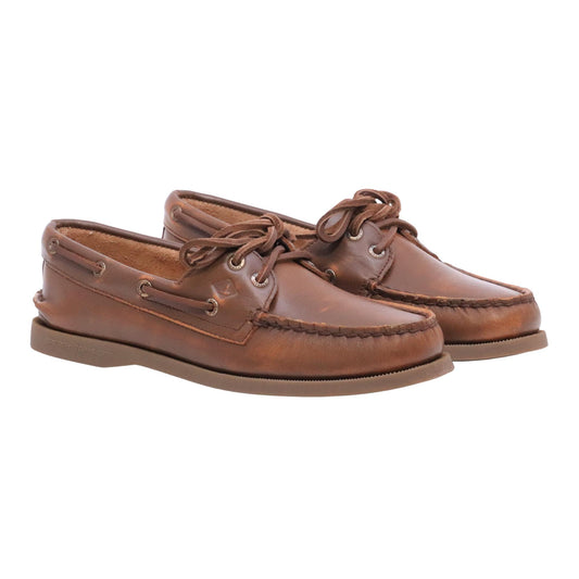 Sperry A/O 2-Eye scarpa da barca mocassino donna in pelle marrone
