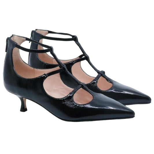 Décolleté donna Anna F 1376 in naplak nera