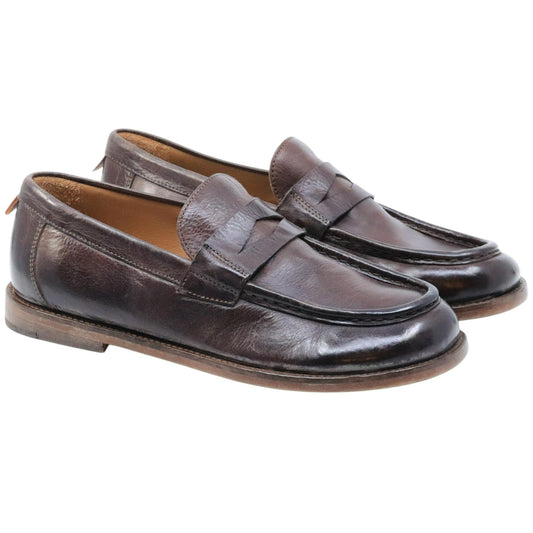 Mocassino uomo Moma 15502E in pelle marrone