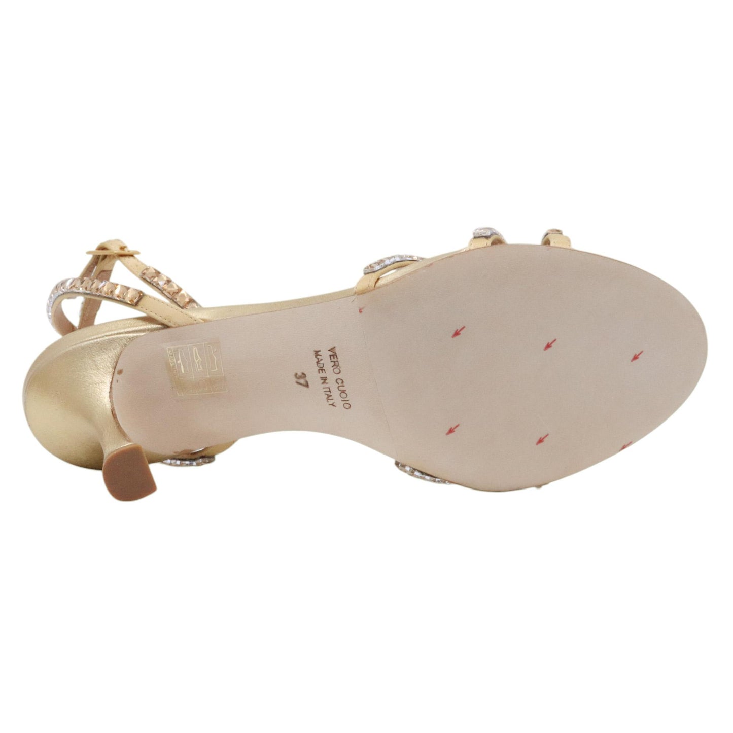 Sandalo con tacco Chantal 2602 in pelle platino