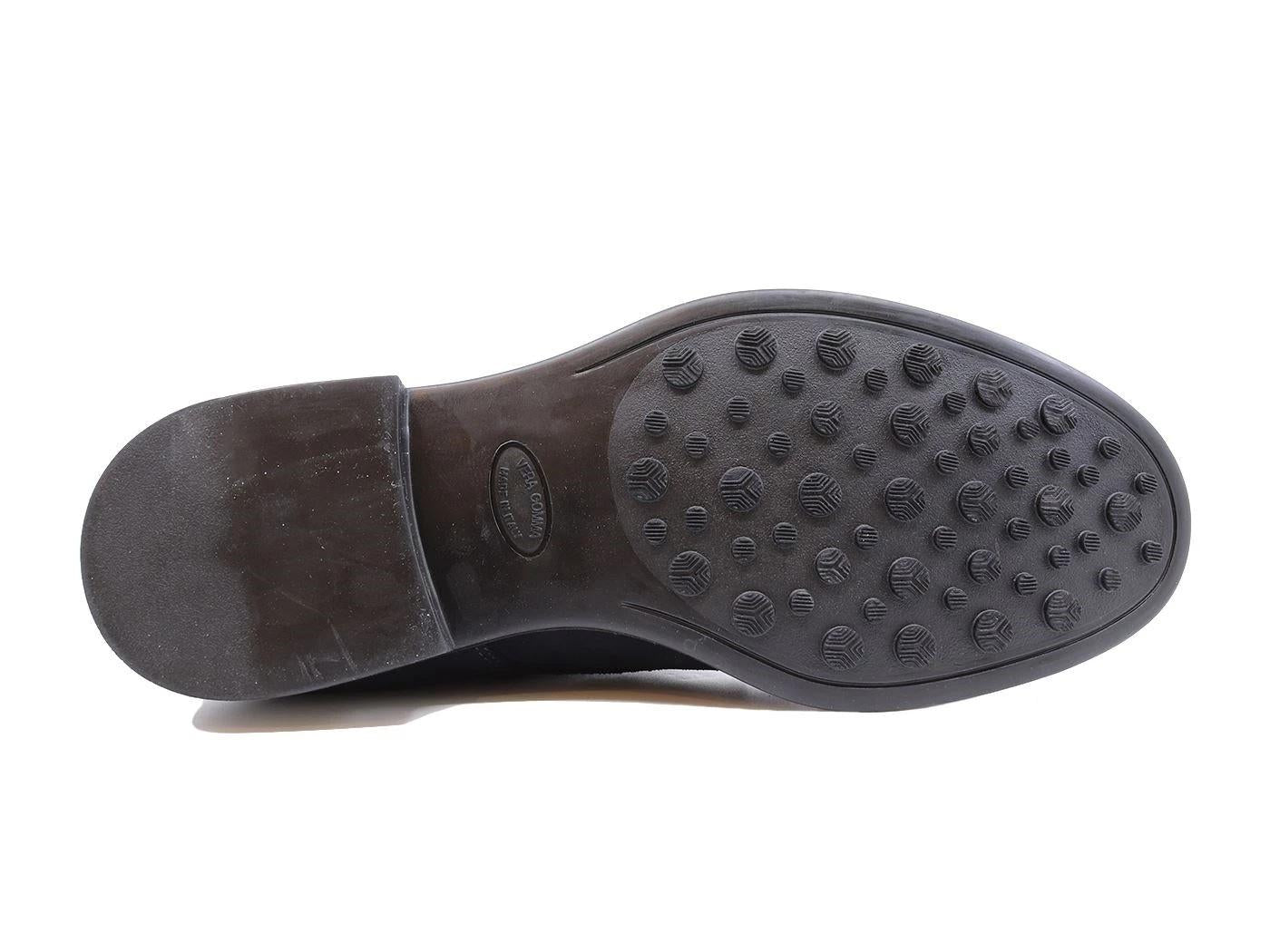 Polacchino Antica Cuoieria da uomo realizzato in pelle scamosciata di colore blu