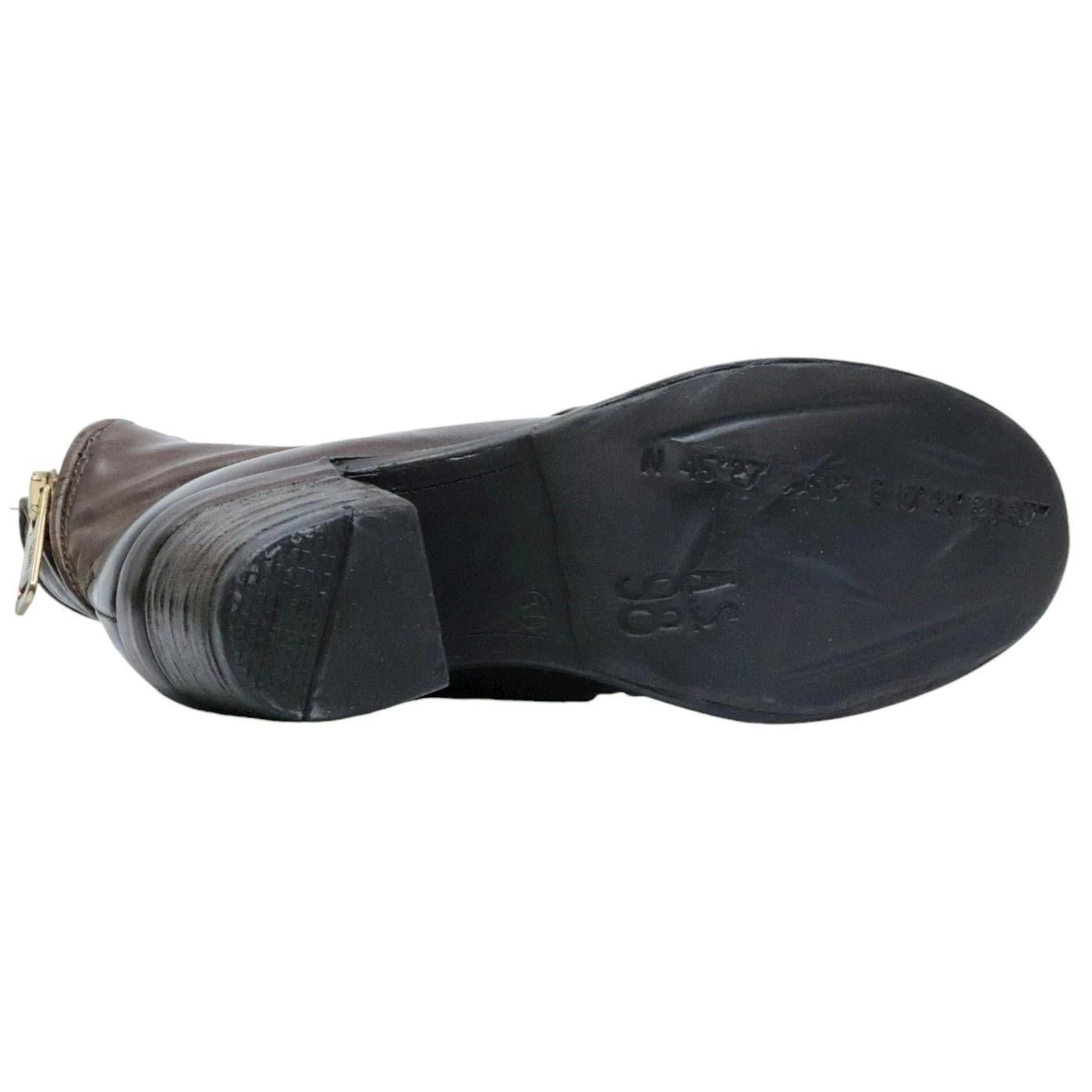 Tronchetto donna AS98 Jase A24208 in pelle marrone