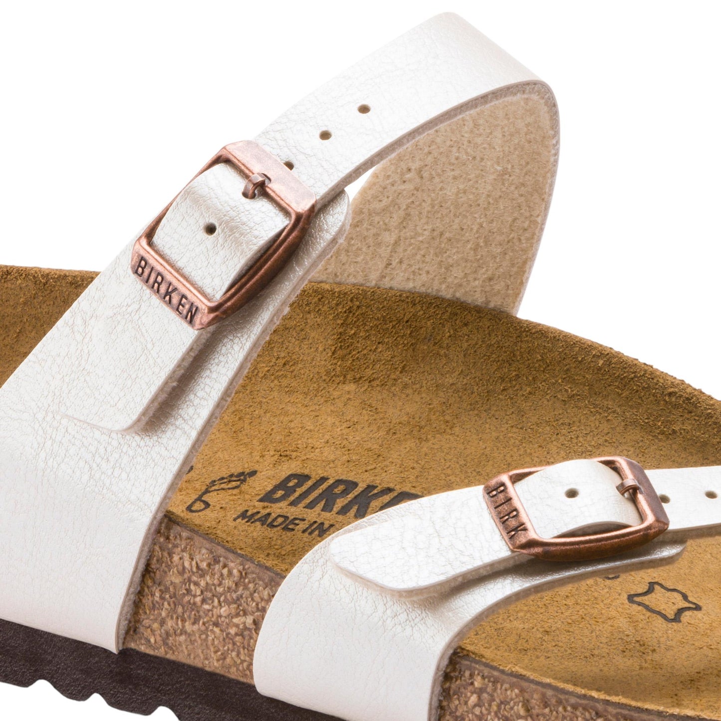 Birkenstock Mayari sandalo infradito donna bianco perla