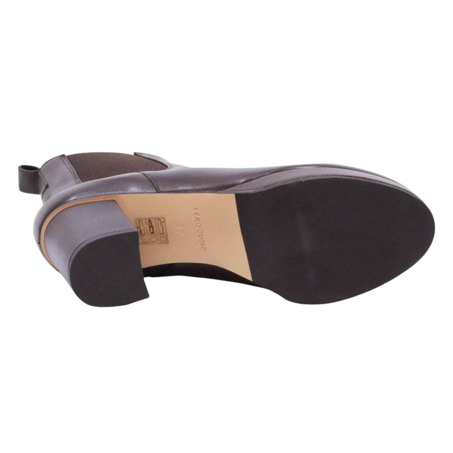 Triver Flight 776 01 stivaletto donna Chelsea in pelle marrone