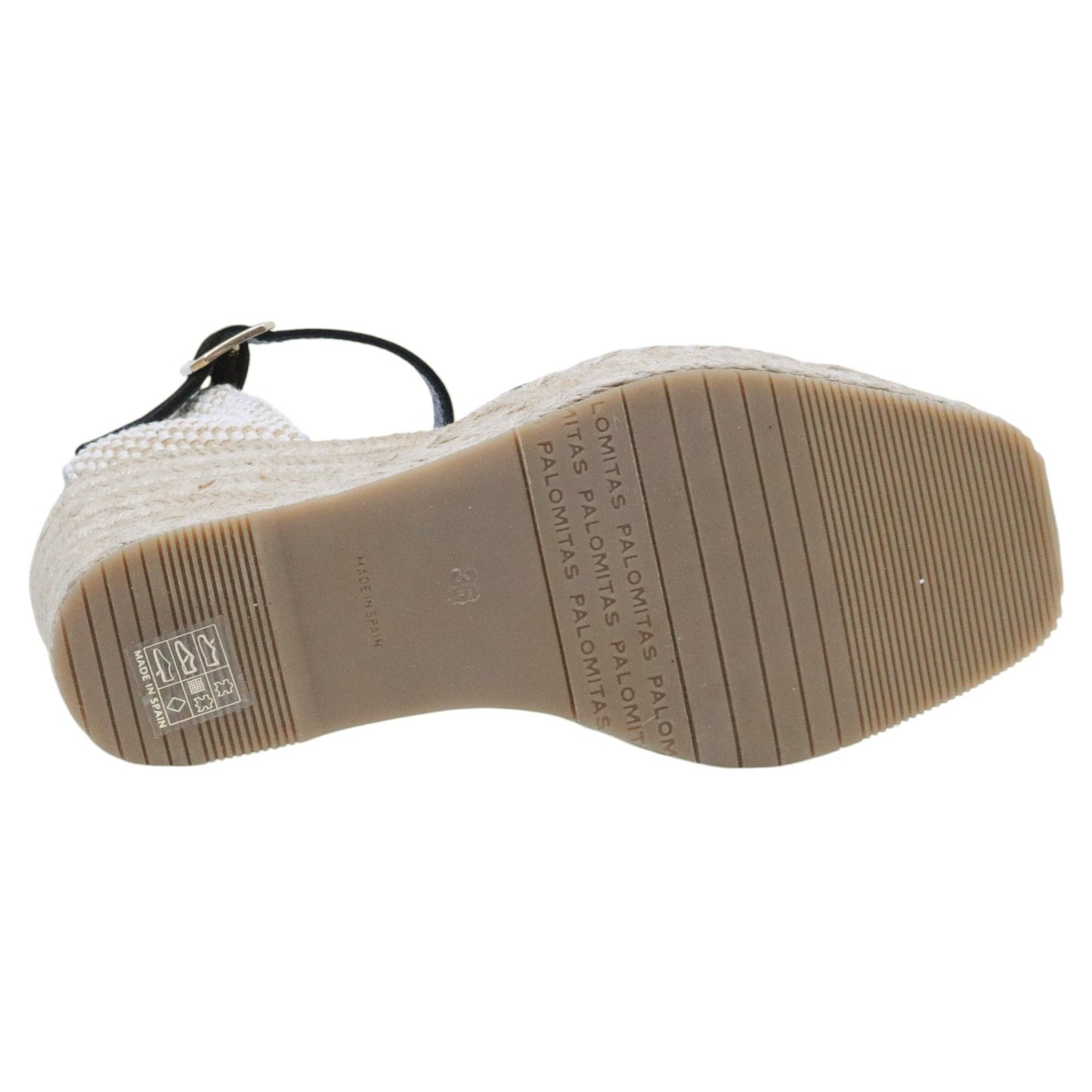 Sandalo zeppa Palomitas Fiena 27 3501 in camoscio nero