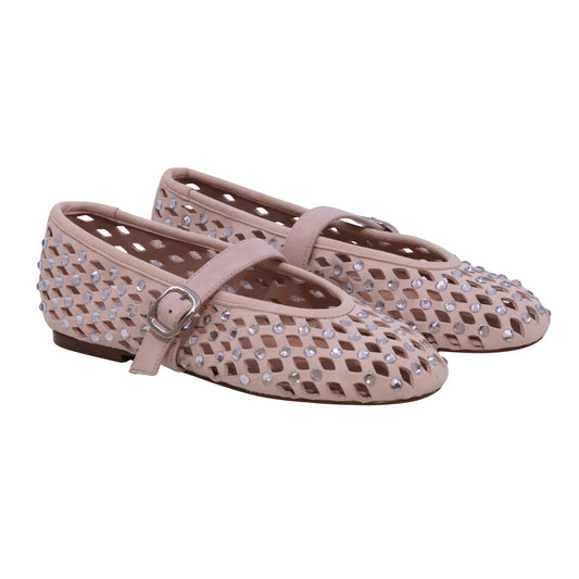 Steve Madden Rerun ballerina donna in suede blush