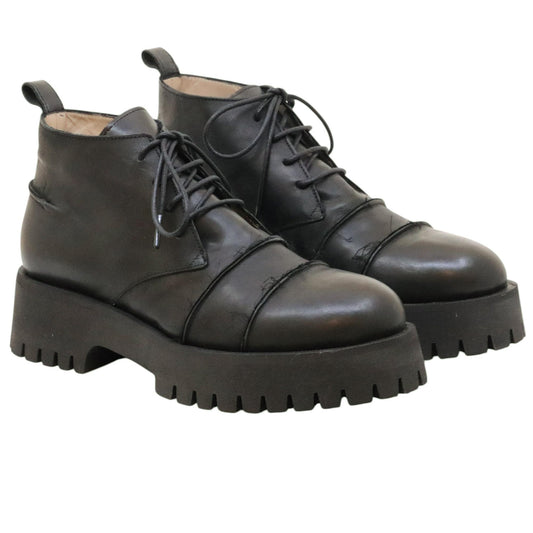 MLO Malloni Turner P25I96004 anfibio donna in pelle nera