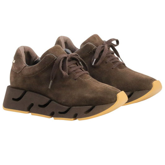 Paloma Barceló Pia sneaker donna in camoscio marrone