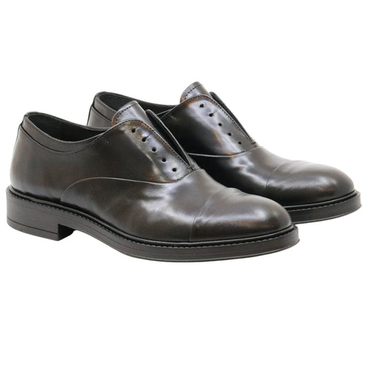 Pawelk's 15327 scarpa oxford da uomo in pelle nera