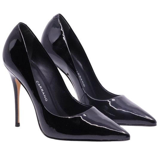 Décolleté donna Carrano in pelle vernice di colore nero