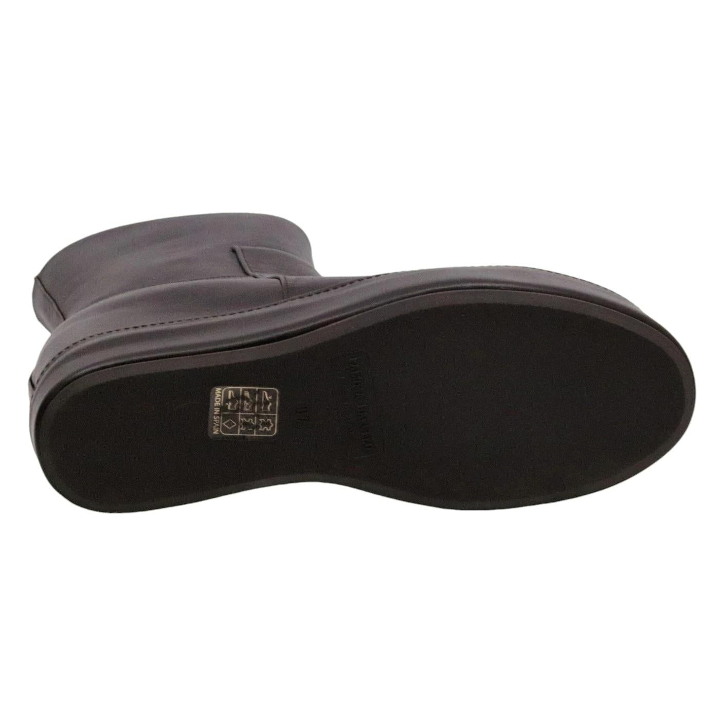 Stivaletto con zeppa Paloma Barceló Disa in pelle marrone