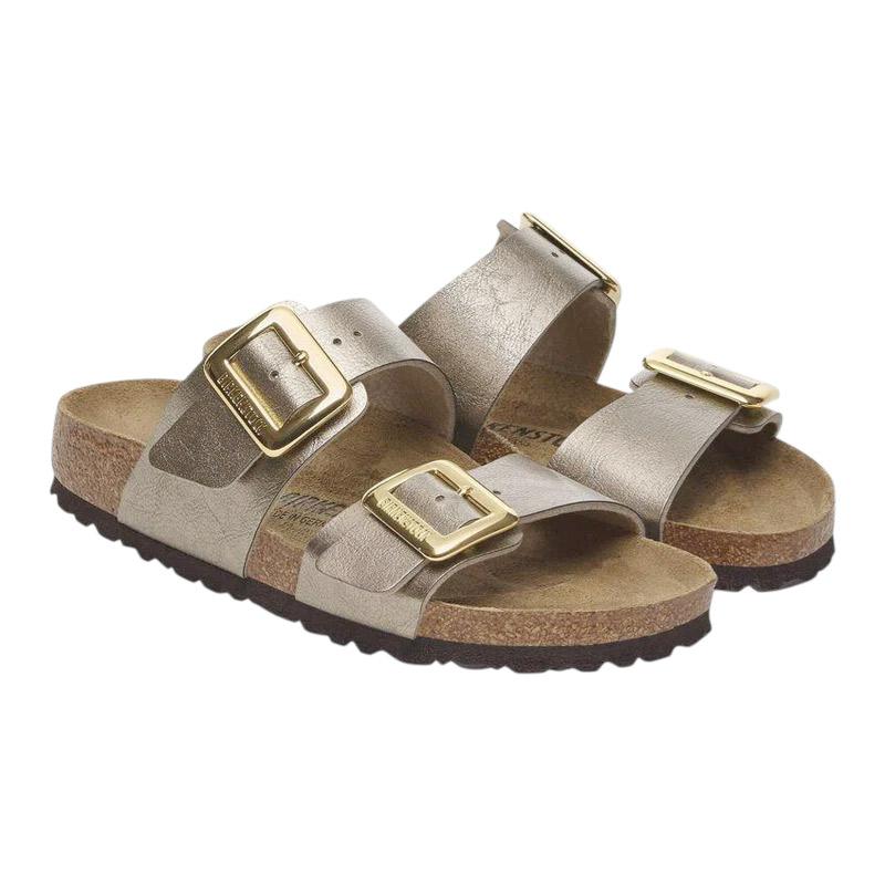 Birkenstock Sydney Graceful Pearl Taupe sandalo doppia fibbia color taupe