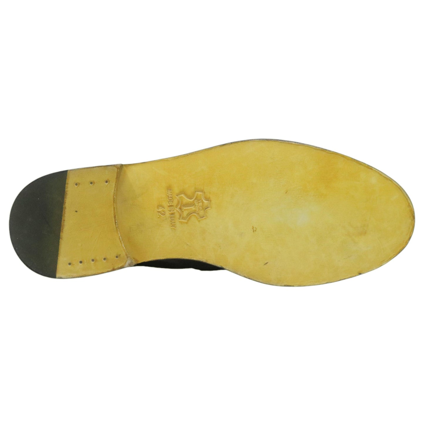 Mocassino uomo Antica Cuoieria 22489 in camoscio blu