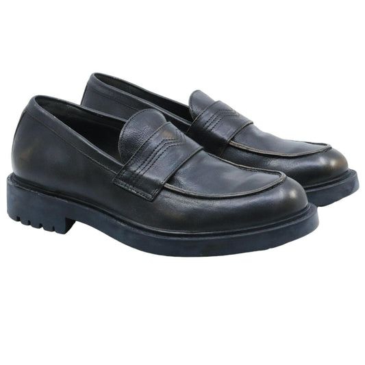 Mocassino uomo Moma 57406 in pelle nera
