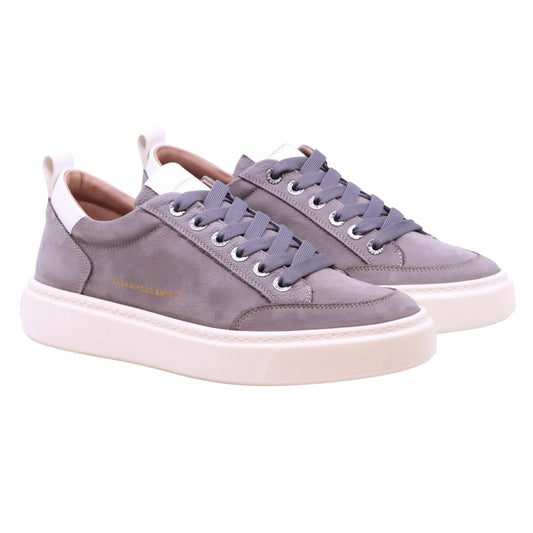 Alexander Smith Bond 3258 sneaker uomo nabuk grigio asfalto con dettagli in pelle bianca