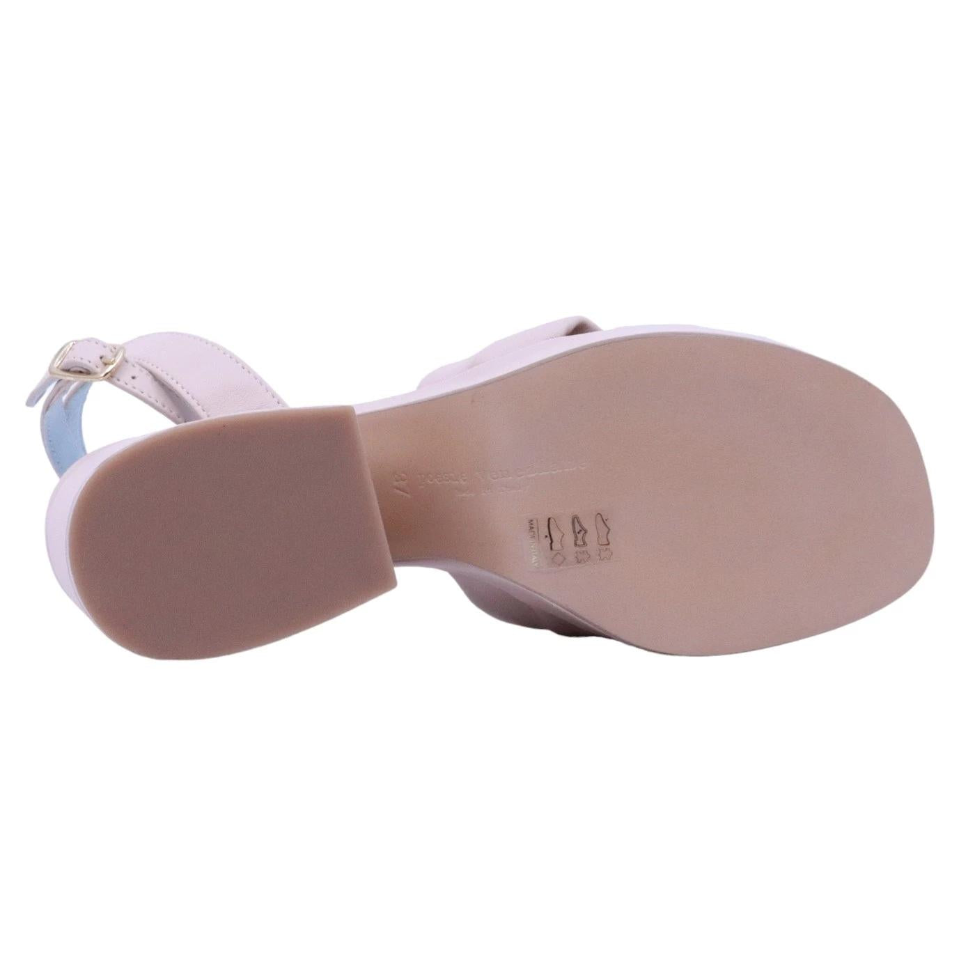 Sandalo donna Poesie Veneziane in pelle di colore nude