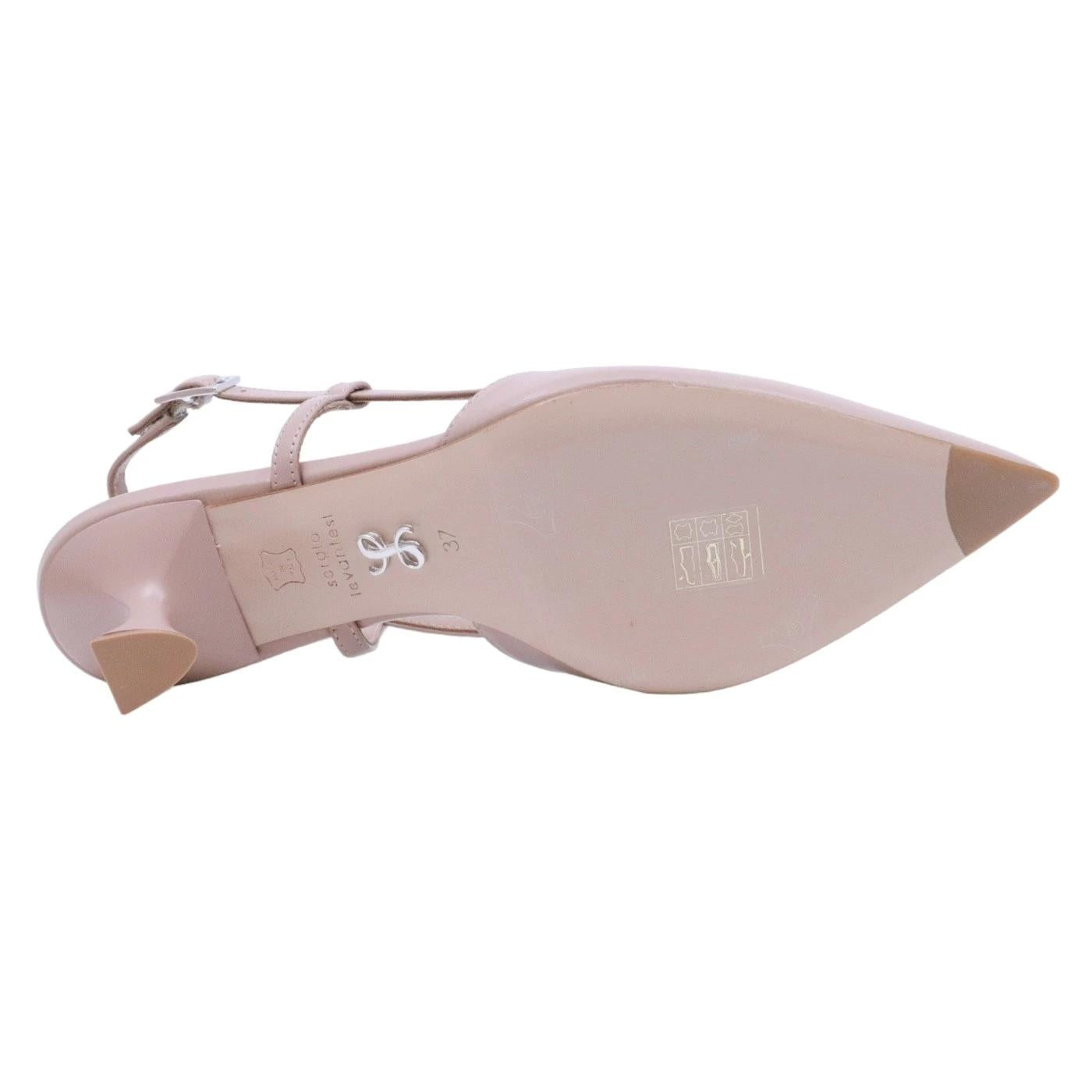 Slingback donna Sergio Levantesi Chantal23 in pelle nude