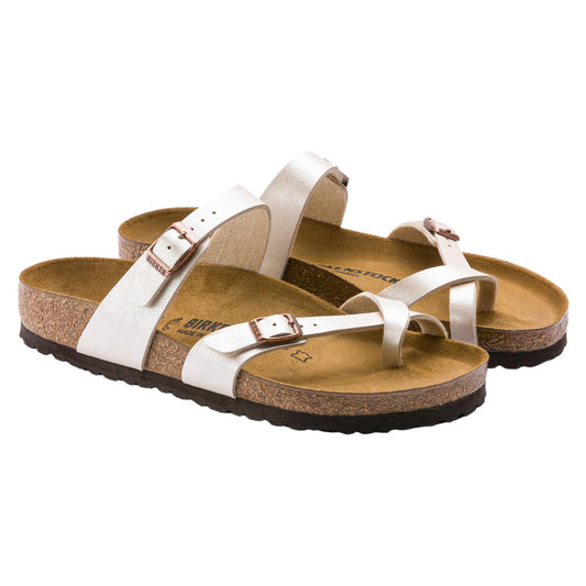 Birkenstock Mayari sandalo infradito donna bianco perla
