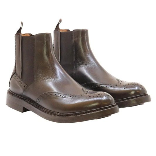 Crispiniano 483 chelsea boot uomo pelle marrone