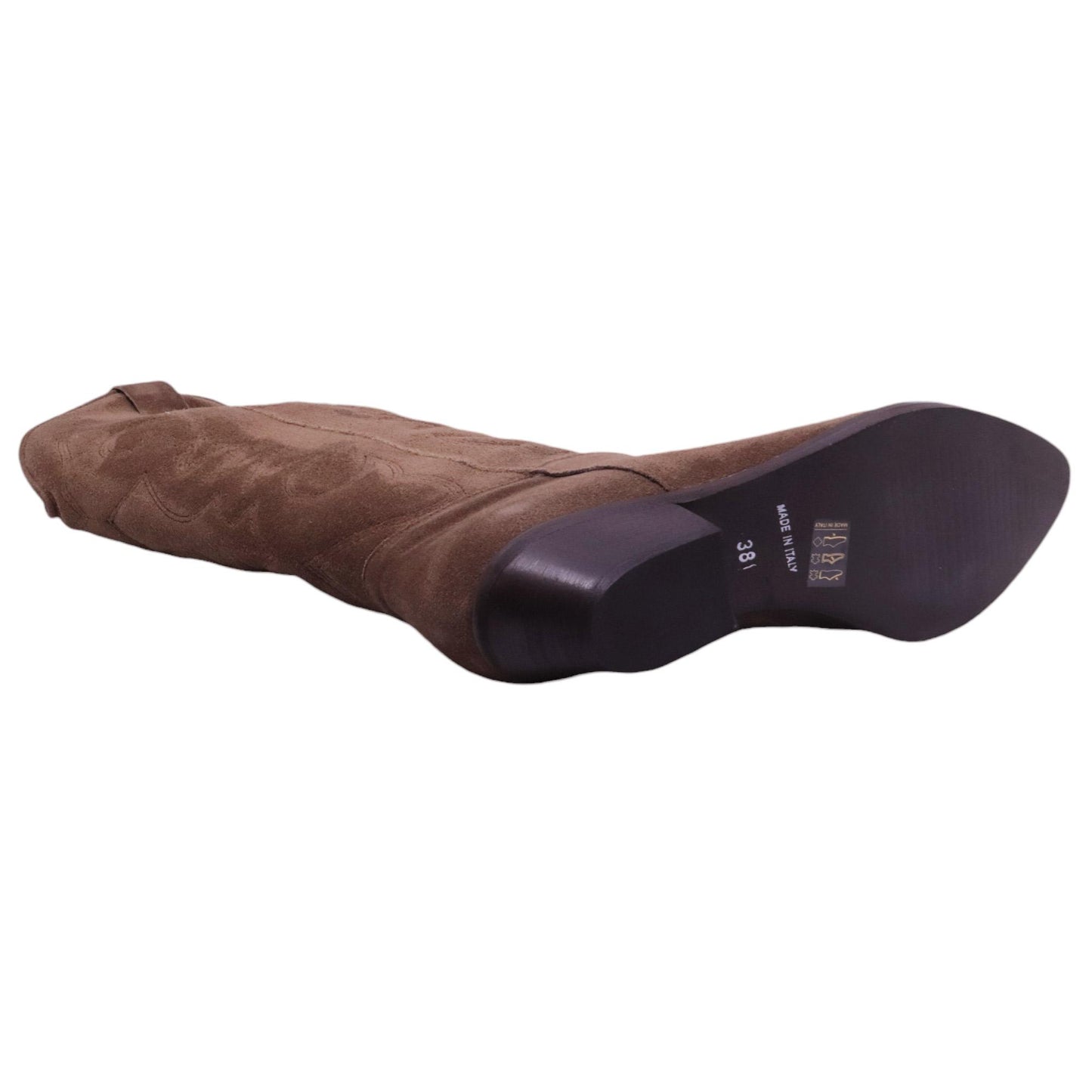 Ranyé Jennifer texano donna camoscio marrone con ricami