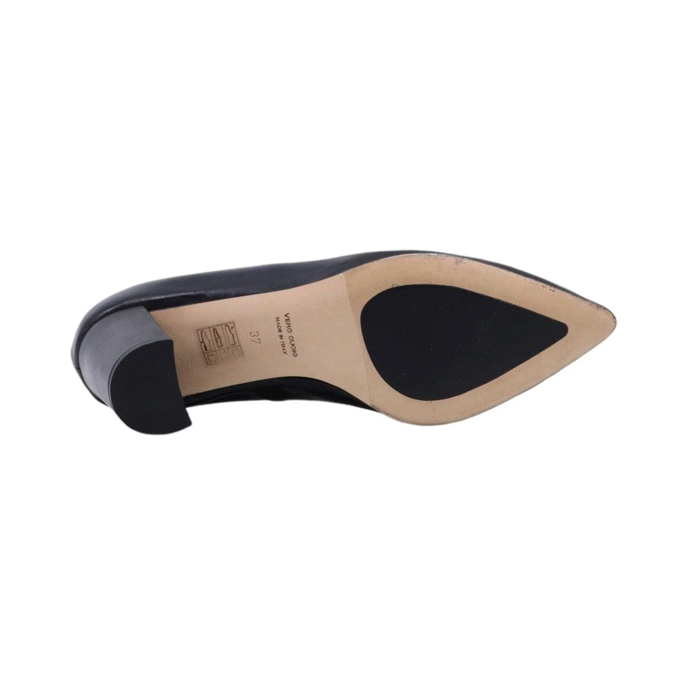 Décolleté donna Le Briella Z826 in elegante pelle di colore nero