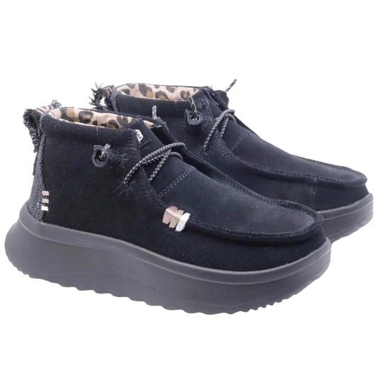 Hey Dude Wendy Peak Hi sneaker donna in morbida pelle scamosciata